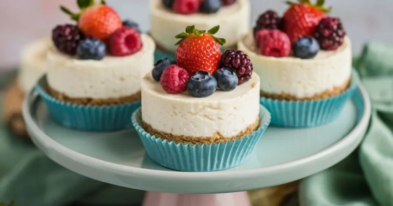 Mini Cheesecakes with Graham Crust