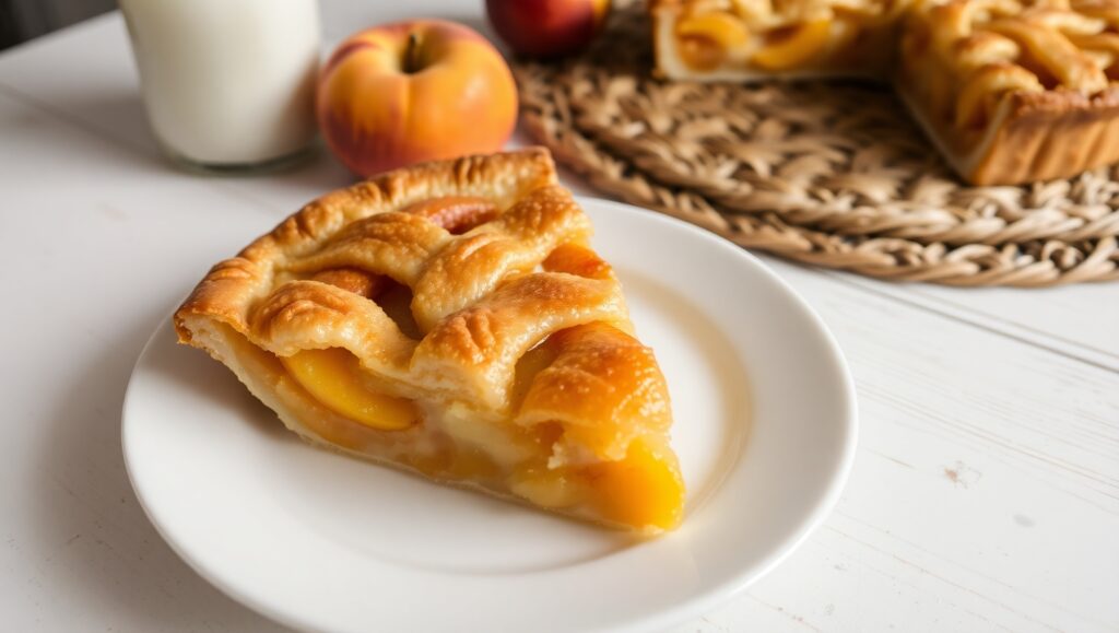 Peach Pie with Canned Peaches